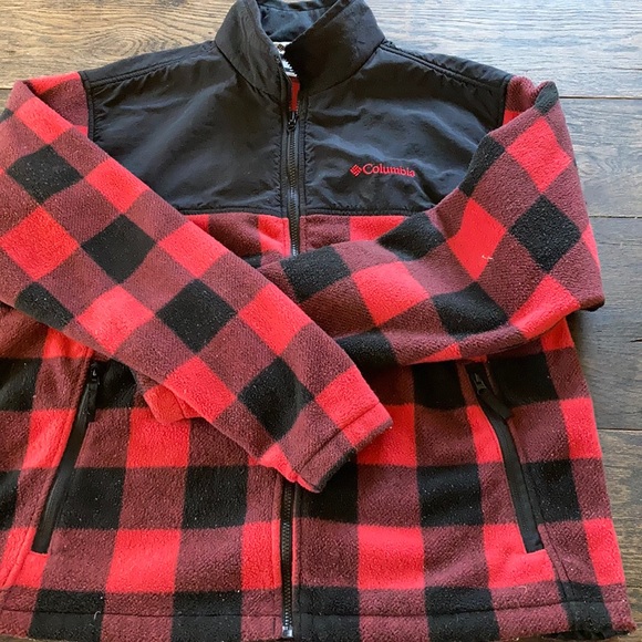 Columbia Buffalo Plaid Fleece Jacket 